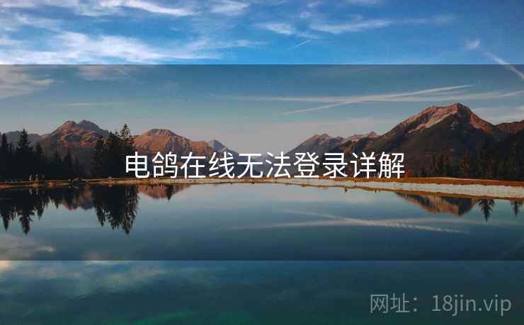 电鸽在线无法登录详解