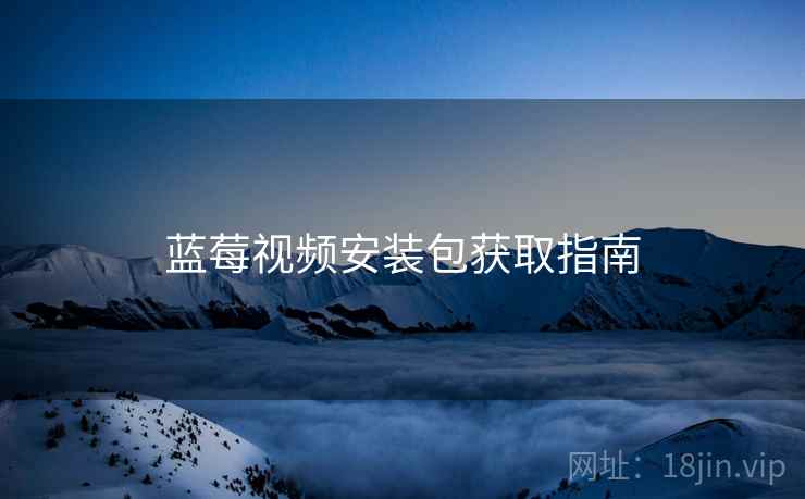 蓝莓视频安装包获取指南