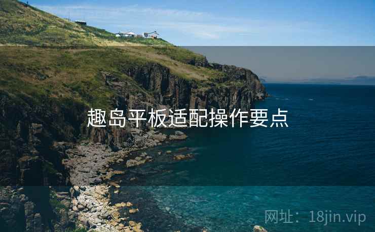 趣岛平板适配操作要点