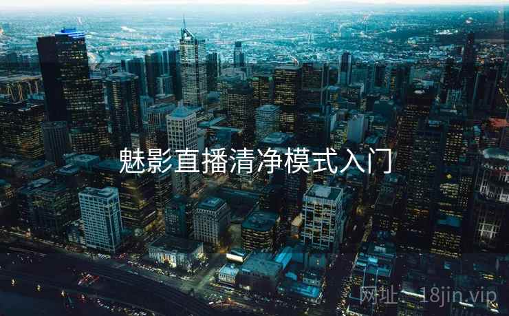魅影直播清净模式入门
