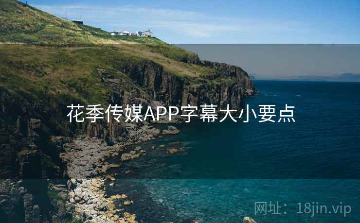 花季传媒APP字幕大小要点