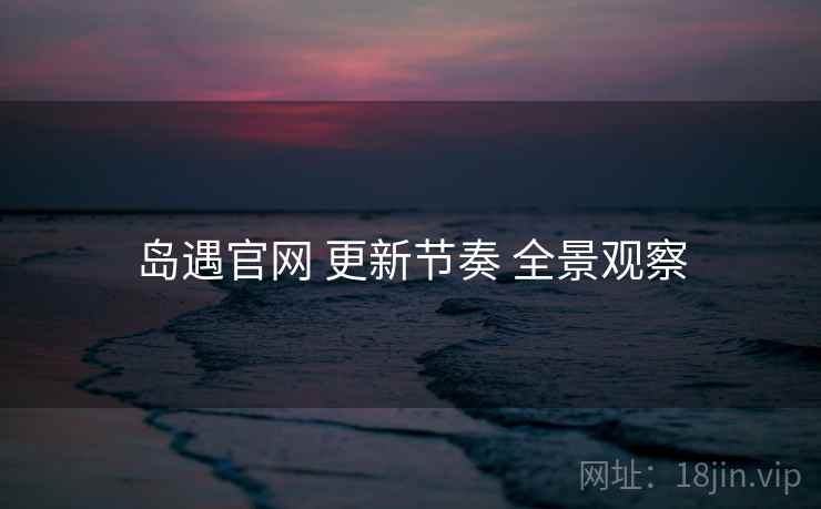 岛遇官网 更新节奏 全景观察