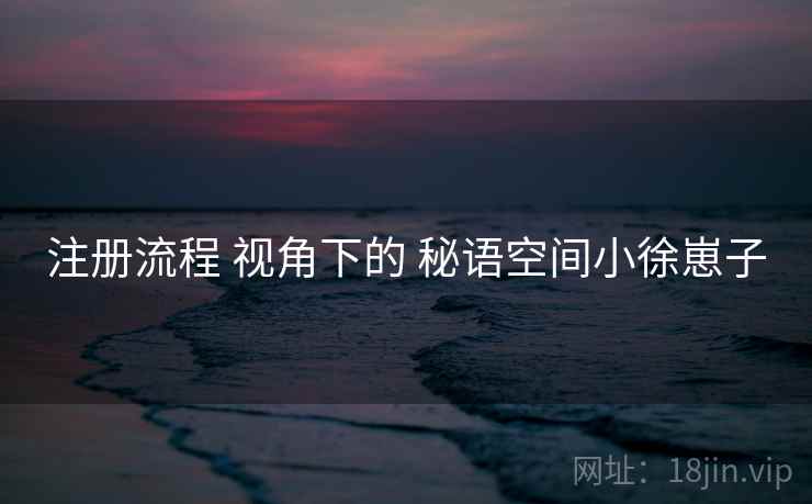 注册流程 视角下的 秘语空间小徐崽子