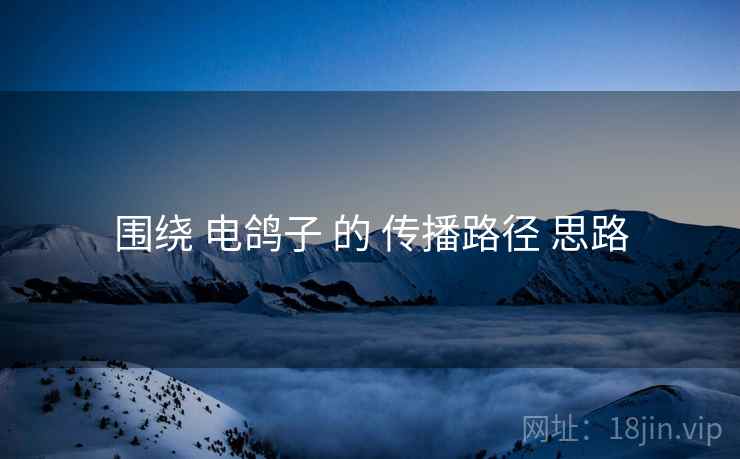 围绕 电鸽子 的 传播路径 思路