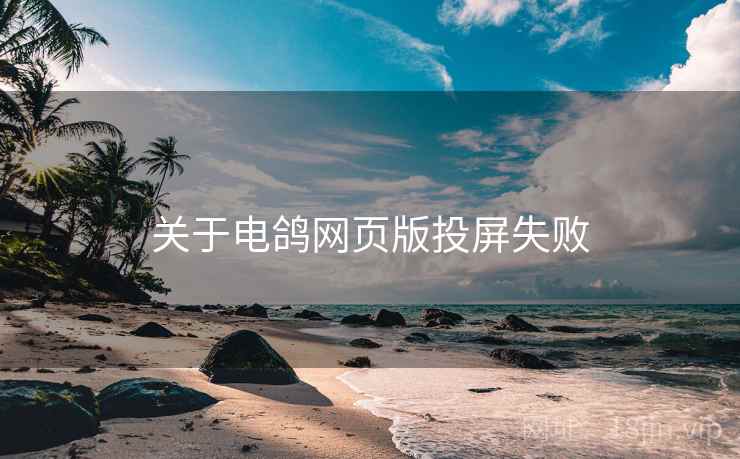 关于电鸽网页版投屏失败